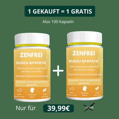 Kudzu Zenfrei – 40 mg Isoflavone – 100 % natürlich